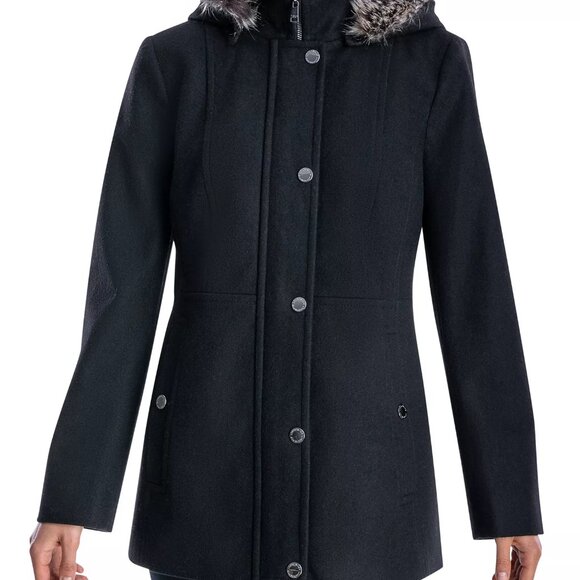 London Fog, Wool Walker coat, XS, burgundy, NWT - Picture 2 of 8